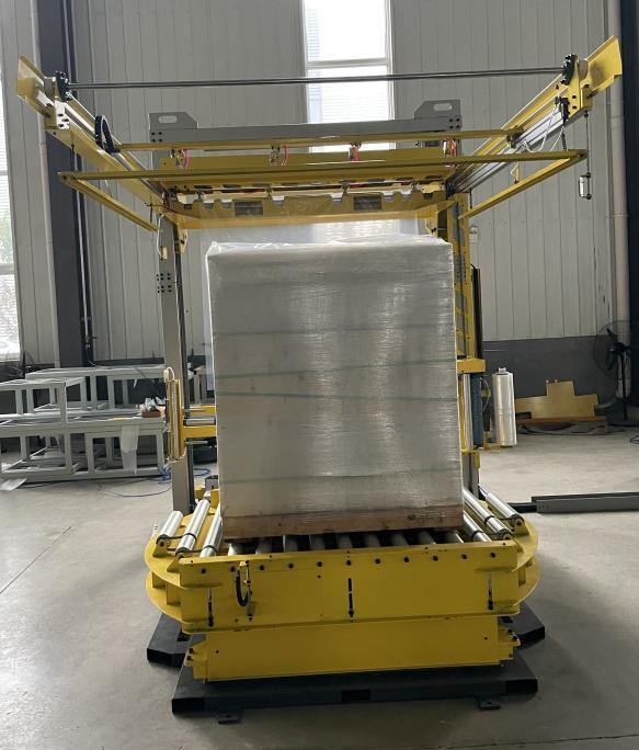 Top Wrapper High Efficiency Carton Online Top Film Covering Stretching Wrapping ...