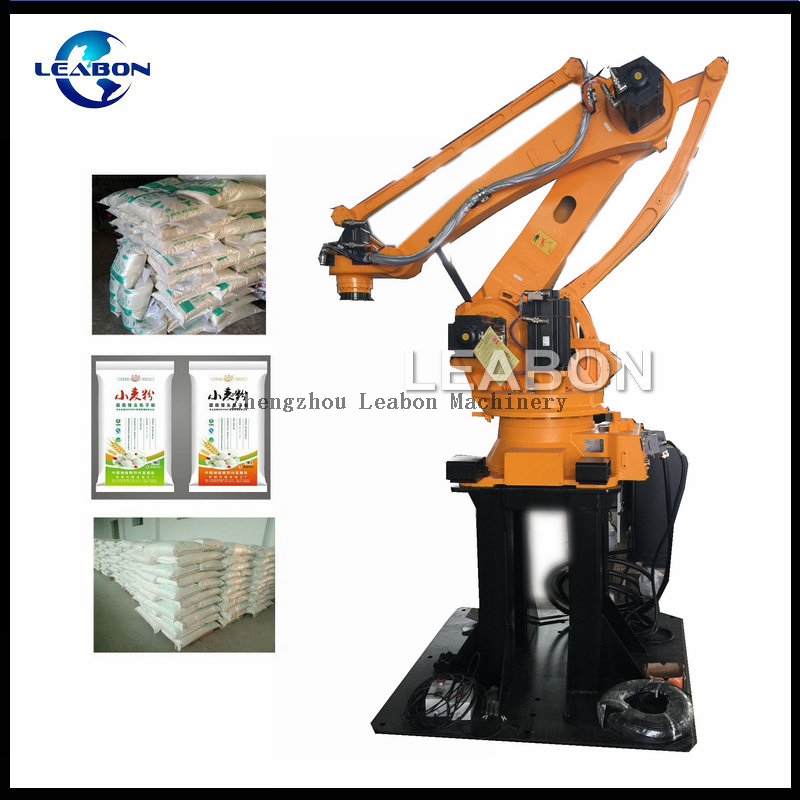 Cutomized Automatic Robot Flour Rice Pellet Fertilizer Palletizing Machine Robot Palletizer Price Carton Box Stock Feed Bag Robot Palletizer Machine