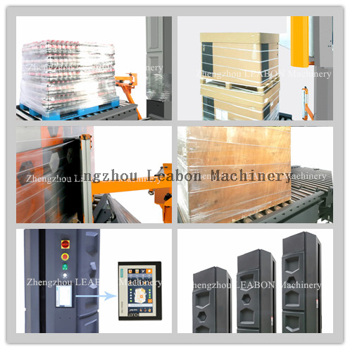 High Quality Intelligent Online Fully Automatic Pallet Wrapping Machine with Slewing Ringturntable