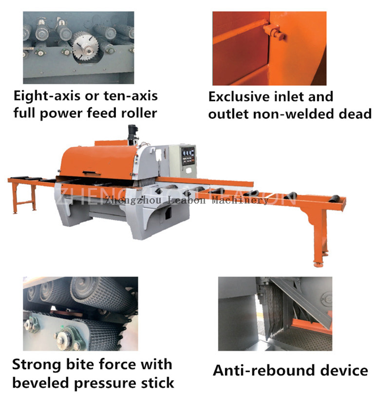 Light Single-axis Square Wood Multi Rip Saw